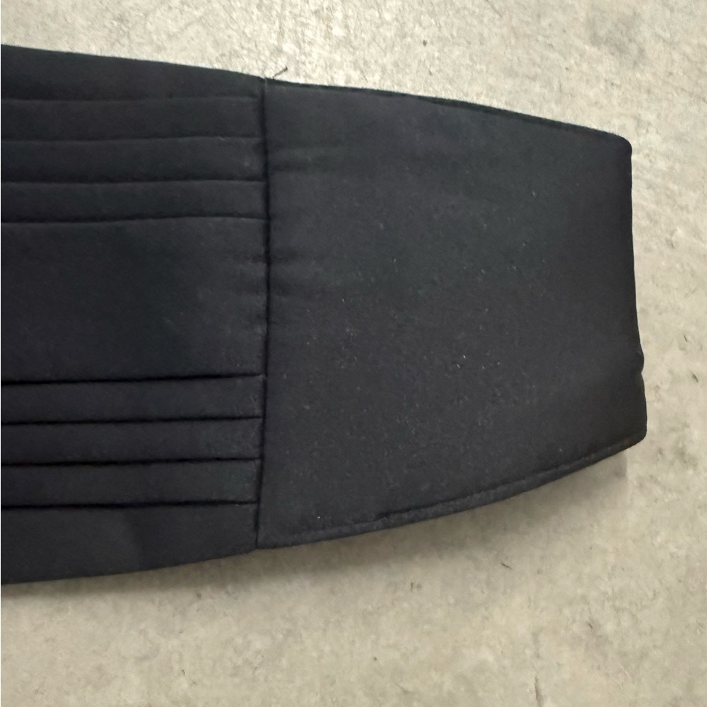 Men’s Adjustable Formal Black Pleated Cumberbund Prom Wedding Cocktail Party - Picture 4 of 7